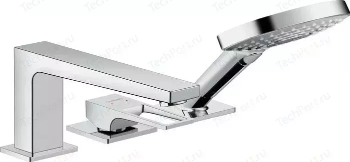 Смеситель на борт ванны Hansgrohe Metropol с механизмом, хром (74551000, 13439180)