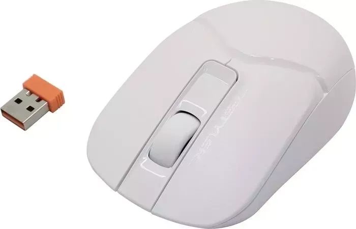 Мышь A4TECH Fstyler FB12 белый оптическая (1200dpi) беспроводная BT/Radio USB (3but) (FB12 WHITE)