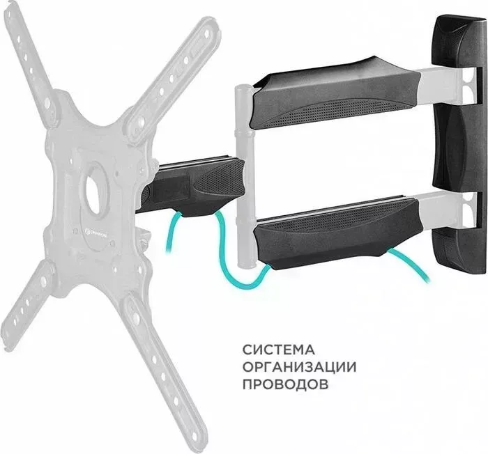 Кронштейн для телевизора Onkron NP40 черный 32"-65" макс.35кг настенный поворот и наклон
