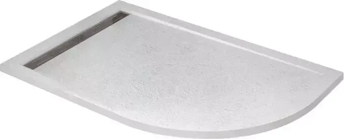 Душевой поддон CEZARES Tray AS-RH 120х80 левый, с ножками, фронтальной панелью, сифоном