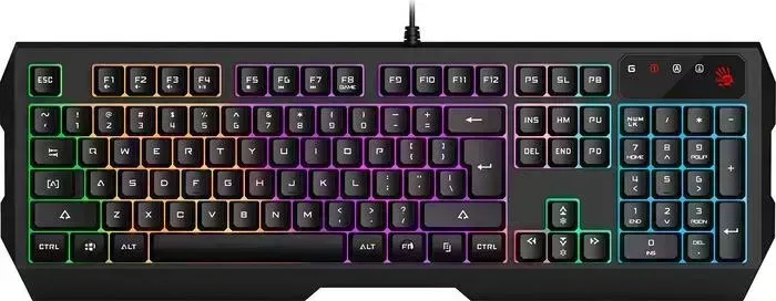 Клавиатура A4TECH Bloody B135N черный USB Multimedia for gamer (подставка для запястий) (B135N)