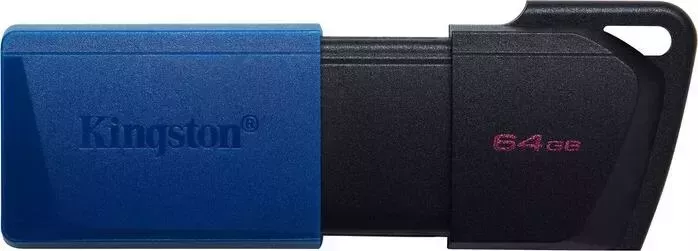 Флеш-накопитель KINGSTON Флеш Диск 64Gb DataTraveler Exodia M DTXM/64GB USB3.0 черный/синий