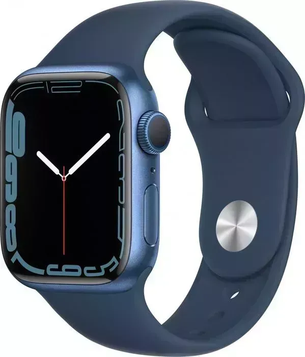Смарт-часы APPLE Watch Series 7 A2473 41мм O LTPO синий (MKN13LL/A)