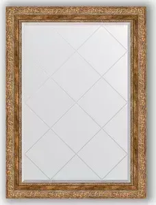 Зеркало Evoform с гравировкой Exclusive-G 75x102 см, в багетной раме - виньетка античная бронза 85 мм (BY 4187)