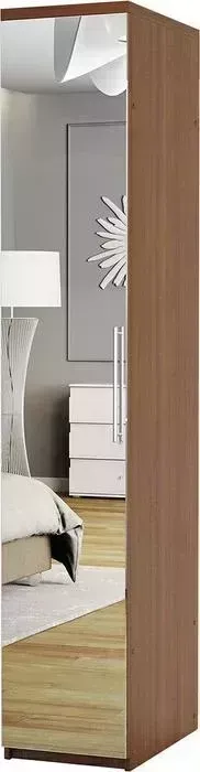 Шкаф Шарм-Дизайн с полками Комфорт МП-11 50х60 с зеркалом, орех