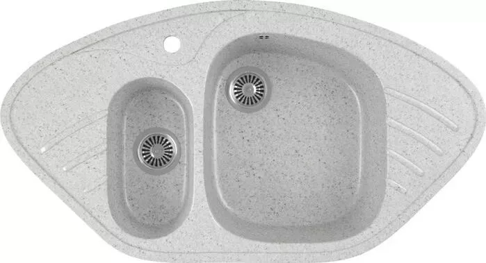 Мойка кухонная GREENSTONE GRS-14-310 серая