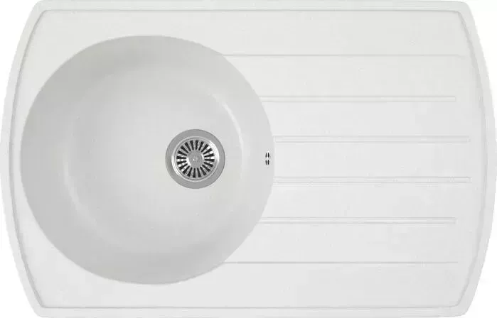 Мойка кухонная GREENSTONE GRS-23-341 молочная