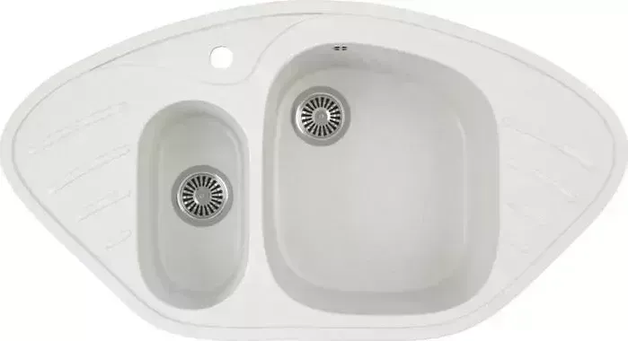 Мойка кухонная GREENSTONE GRS-14-341 молочная