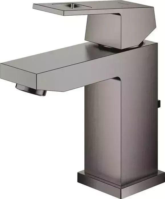 Смеситель для раковины Grohe Eurocube с донным клапаном, темный графит (23127AL0)