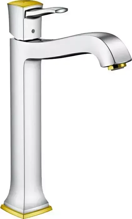 Смеситель для раковины Hansgrohe Metropol Classic с донным клапаном, хром/золото (31303090)