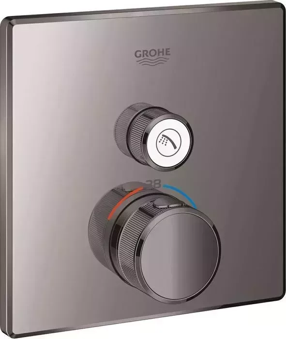 Термостат для душа Grohe SmartControl встраиваемый, механизма 35600, темный графит глянец (29123A00)