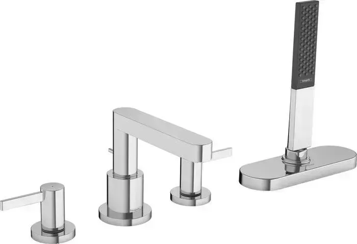 Смеситель на борт ванны Hansgrohe Finoris для механизма 13440180, хром глянцевый (76444000)