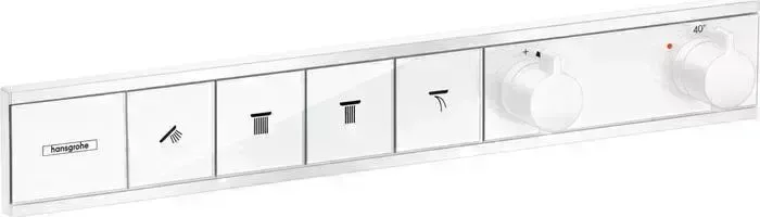 Термостат для ванны Hansgrohe RainSelect на четыре выхода, механизма 15312180, белый матовый (15382700)