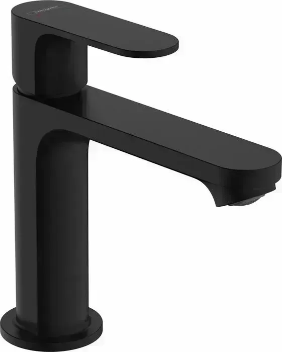 Смеситель для раковины Hansgrohe Rebris S с донным клапаном, матовый черный (72517670)