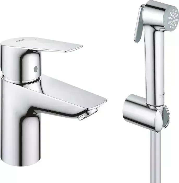 Смеситель для раковины Grohe BauEdge с душем, хром (23757001)