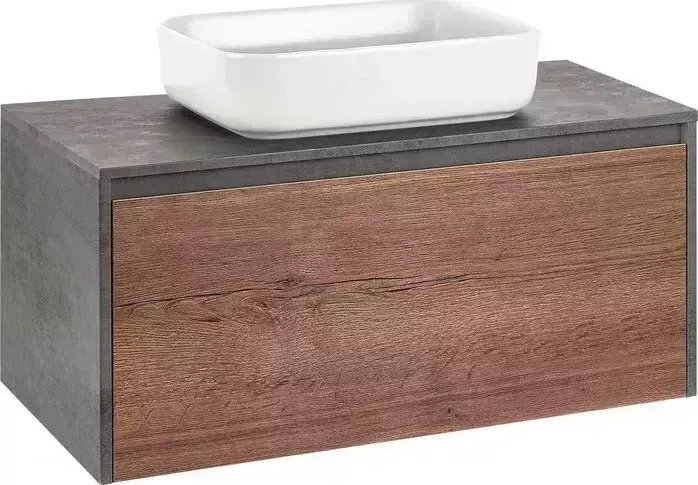 Тумба под раковину Vincea Mesa 100х50 T.Oak + Beton (VMC-2MS100TB)