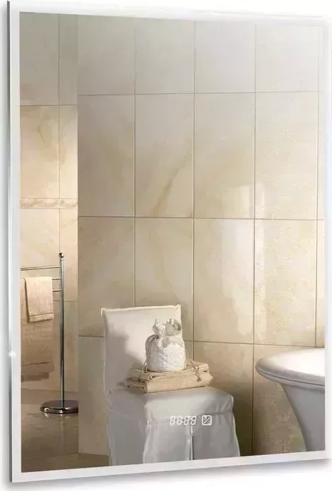 Зеркало Mixline Сантана-4 60х80 подсветка, сенсор, часы (ФР-00002293)