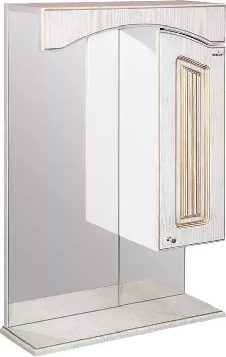 Зеркальный шкаф Mixline Крит 55 патина золото (4640030868292)