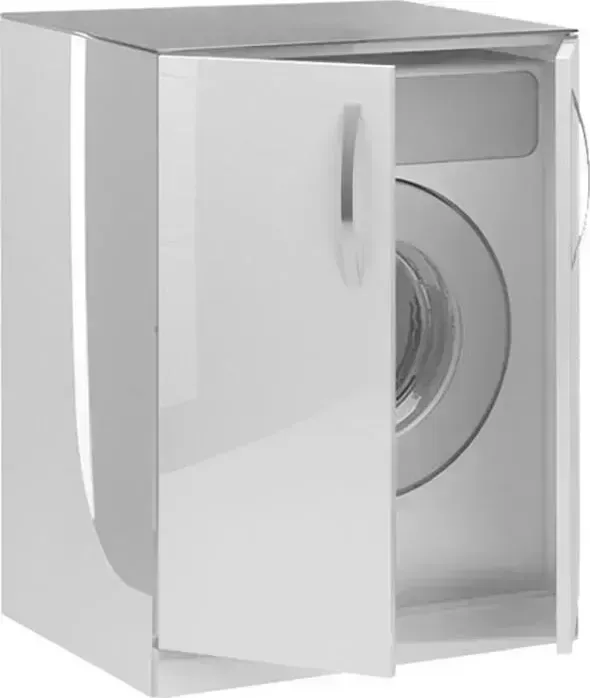 Шкаф De Aqua для стиральной машины Трио Люкс 70 белый (185076)