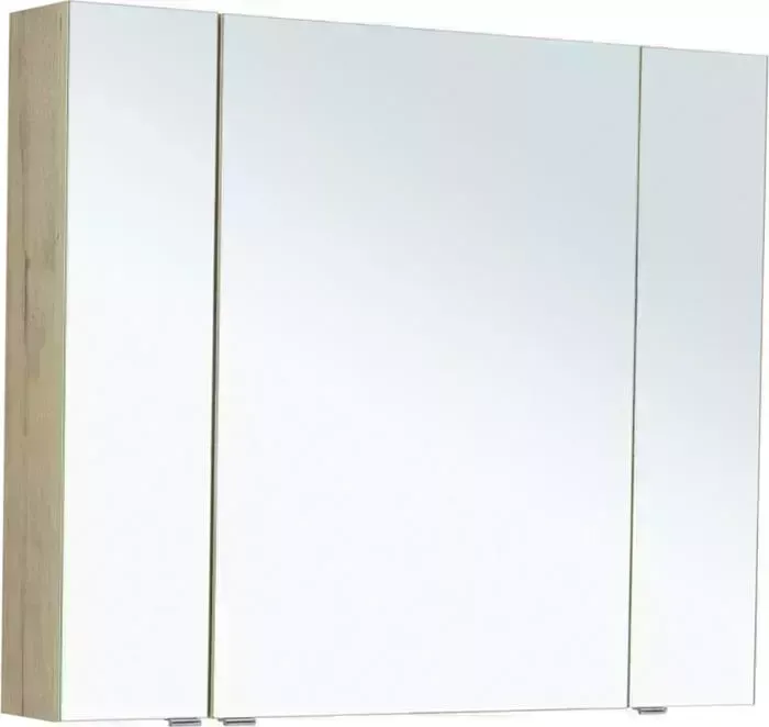 Зеркальный шкаф AQUANET Алвита 100 дуб веллингтон белый (277545)