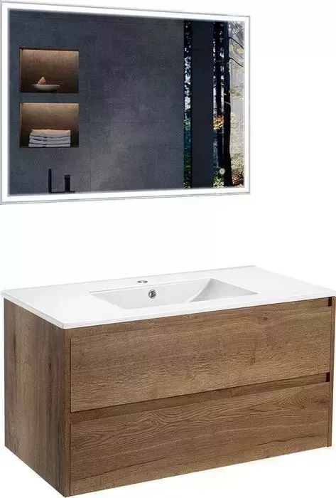 Мебель для ванной Vincea Gio 100х46 T.Oak