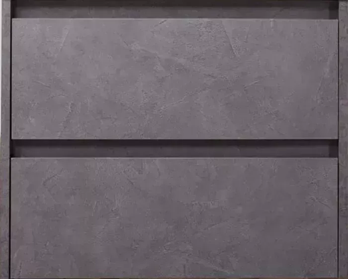 Тумба с раковиной BELBANGO с Kraft 60 два ящика, Cemento Grigio (KRAFT-600-2C-SO-CG, BB600ETL)