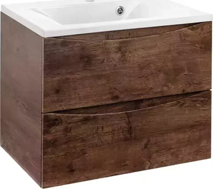 Тумба с раковиной Vincea с Mia 65х45 R.Wood (VMC-2MA650RW, VCB-3M650W)
