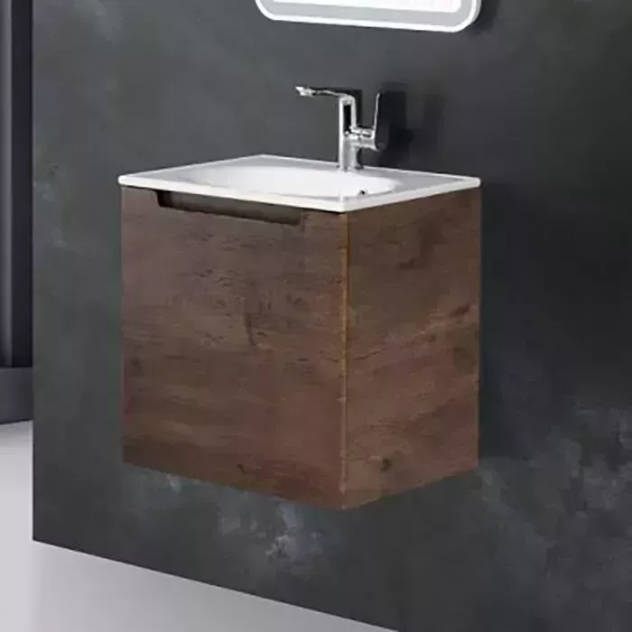 Тумба с раковиной BELBANGO с Etna 60 Rovere Moro (ETNA-600-1C-SO-RW-P, BB1923-600)