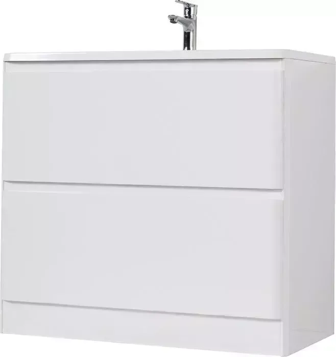 Тумба с раковиной BELBANGO с Albano 120 напольная, Bianco Lucido (Albano-1200-2C-PIA-BL, BB1200/455-LV-MR-ALR)