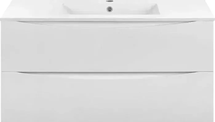 Тумба с раковиной Vincea с Mia 100х46 G.White (VMC-2MC100GW, VBS-13100)