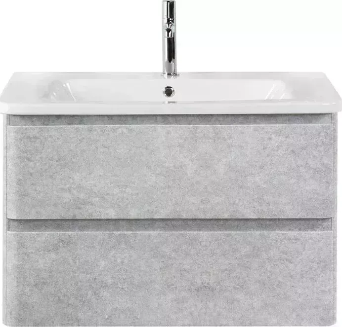 Тумба с раковиной BELBANGO с Albano-Cer 80 Cemento Verona Grigio (ALBANO-CER-800-2C-SO-CVG, 12080-KL)