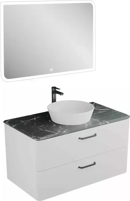 Мебель для ванной Veneciana Tibr 100х48 со столешницей, белая