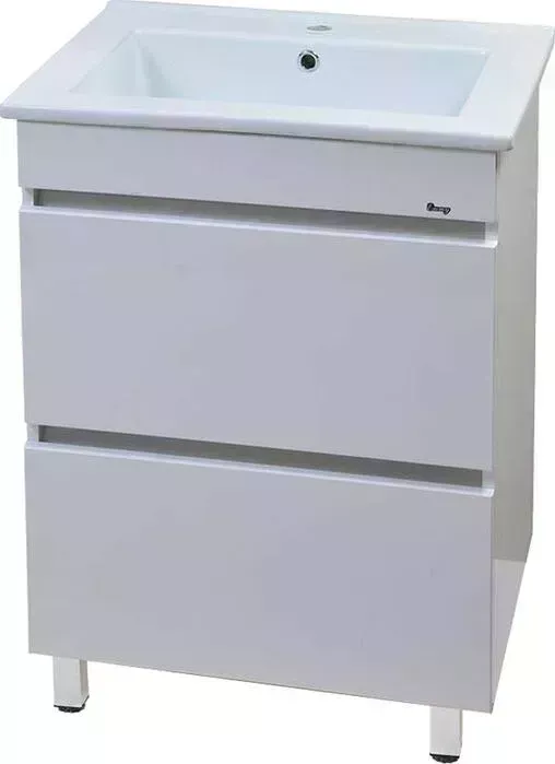 Тумба с раковиной Emmy с Джерси 66х47 белая (jsy65X, 4640021062203)