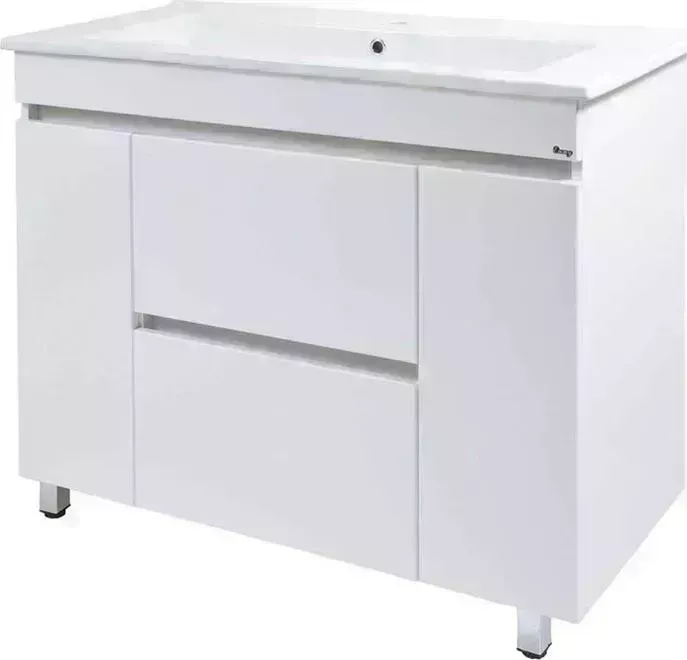 Тумба с раковиной Emmy с Джерси 106х47 белая (jsy105X, 4640021064740)