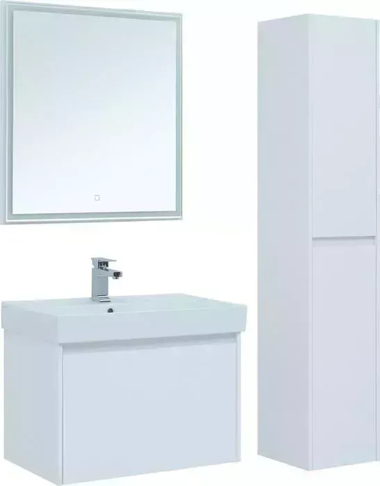 Мебель для ванной AQUANET Nova Lite 75 один ящик, белый глянец