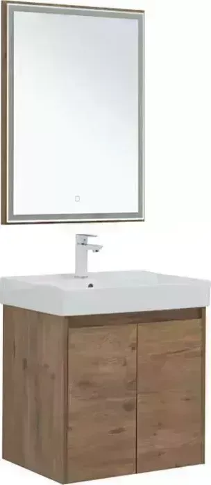 Мебель для ванной AQUANET Nova Lite 60 две дверки, дуб рустикальный
