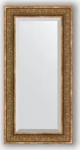 Зеркало Evoform с фацетом в багетной раме Exclusive 59x119 см, вензель бронзовый 101 мм (BY 3500)