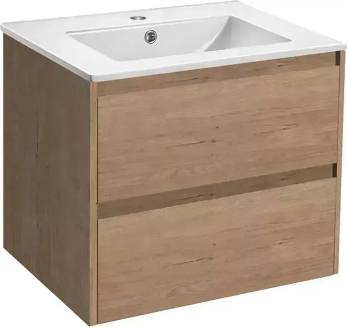 Тумба с раковиной Vincea с Gio 60х46 N.Oak (VMC-2G600NO, VBS-13960)