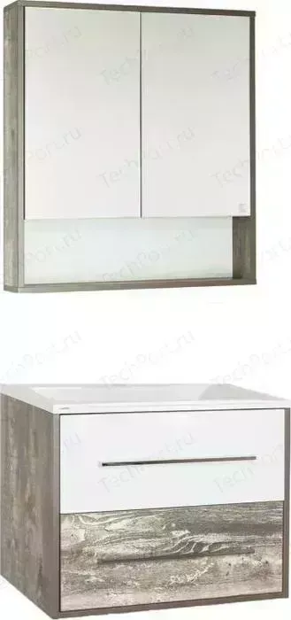 Мебель для ванной Style line Экзотик 75 бетон экзотик, белый глянец, Бали 75