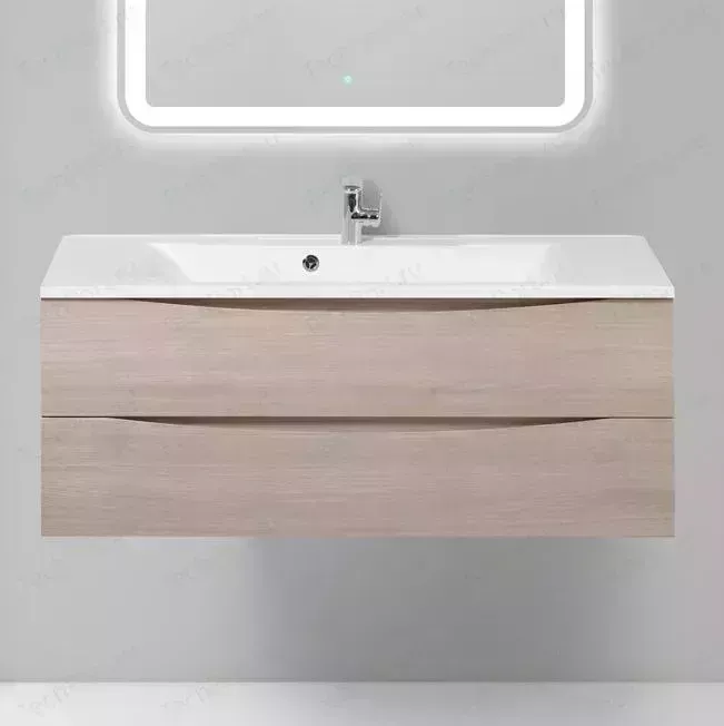 Тумба с раковиной BELBANGO с Marino 120 rovere grigio (MARINO-1200-2C-SO-RG-P, BB1200/450-LV-MR-PR)