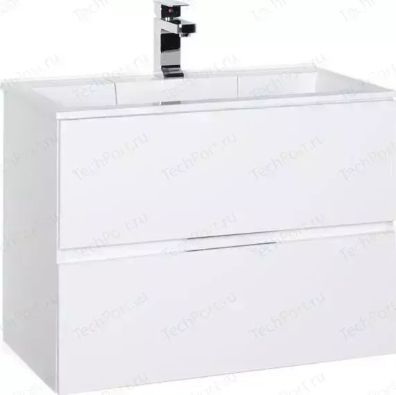 Тумба с раковиной AQUANET с Алвита 70 белая (184302, 182523)