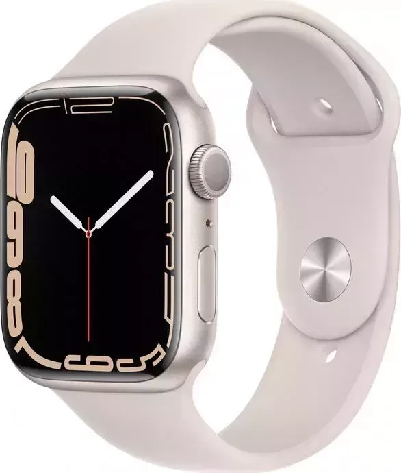 Смарт-часы APPLE Watch Series 7 A2474 45мм O LTPO сияющая звезда (MKN63LL/A)