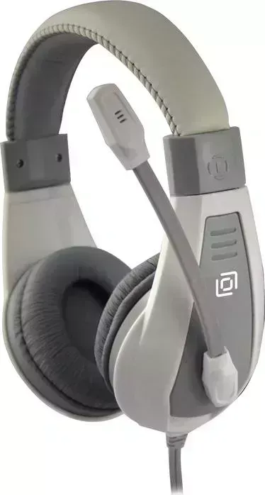 Наушники OKLICK с микрофоном HS-L600 серый 1.8м мониторные оголовье (1532023)