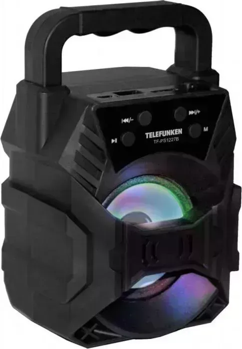 Портативная колонка TELEFUNKEN TF-PS1227B черный 8W 1.0 BT/USB 800mAh (TF-PS1227B (ЧЕРНЫЙ))