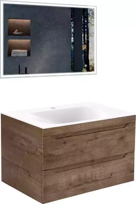 Мебель для ванной Vincea Fine 80х50 V.Oak