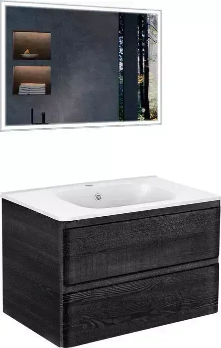 Мебель для ванной Vincea Vico 80х47 Carbone