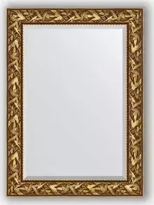 Зеркало Evoform с фацетом в багетной раме Exclusive 79x109 см, византия золото 99 мм (BY 3467)