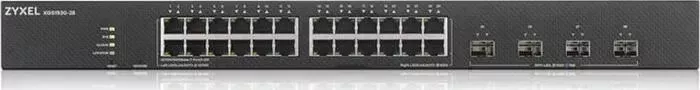 Коммутатор ZyXEL XGS1930-28 Hybrid Smart L2+ switch Nebula Flex, 24xGE, 4xSFP+, silent (fanless), Standalone / cloud man (XGS1930-28-EU0101F)