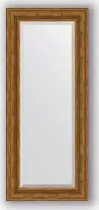 Зеркало Evoform с фацетом в багетной раме Exclusive 59x139 см, травленая бронза 99 мм (BY 3524)