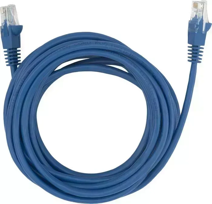 Кабель Патч-корд Buro UTP 4 пары cat5E CCA molded 5м синий RJ-45 (m)-RJ-45 (m)